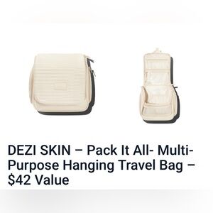 DEZI PACK IT ALL Cream Multi-Purpose Hanging Travel Bag